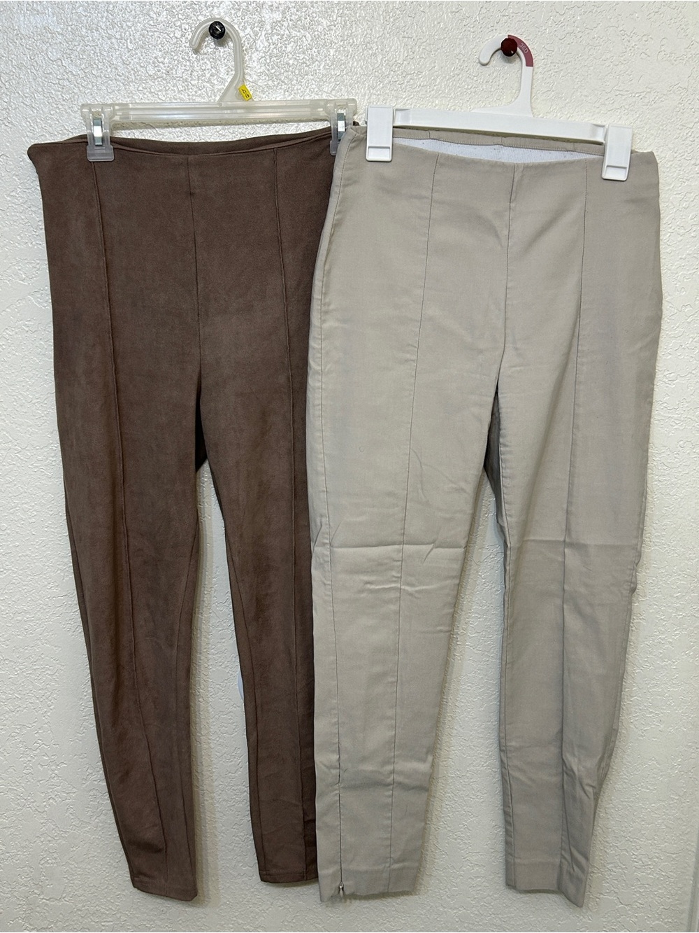 Capri Pants bundle Tahari khaki/cream and SHEIN brown
